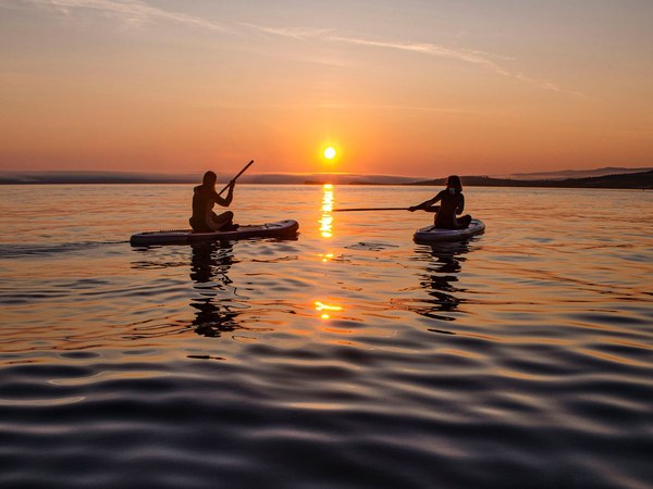 Sunset Paddleboard Duo